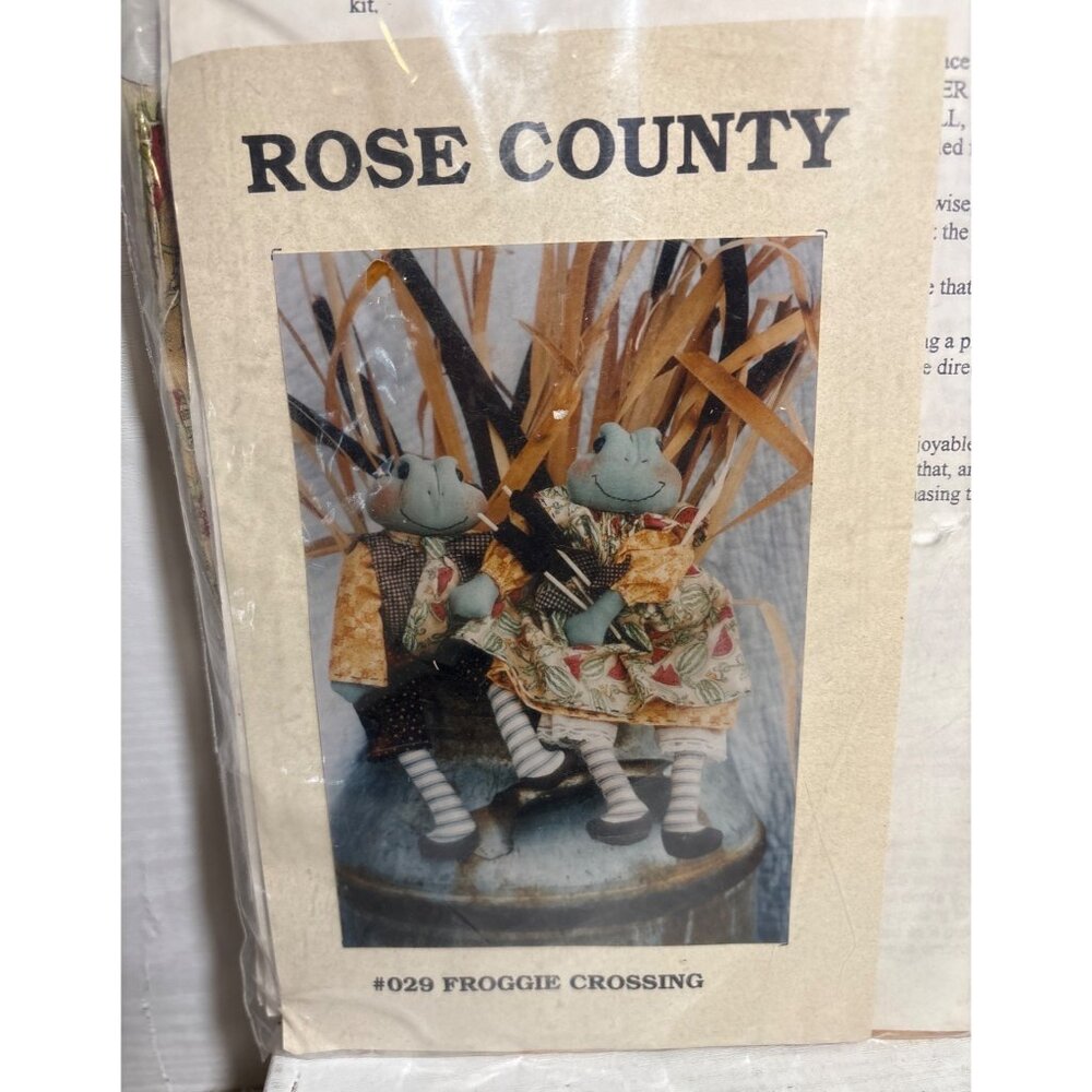 Rose County Froggie Crossing Doll Kit - Craft Set With Instructions & Materials
